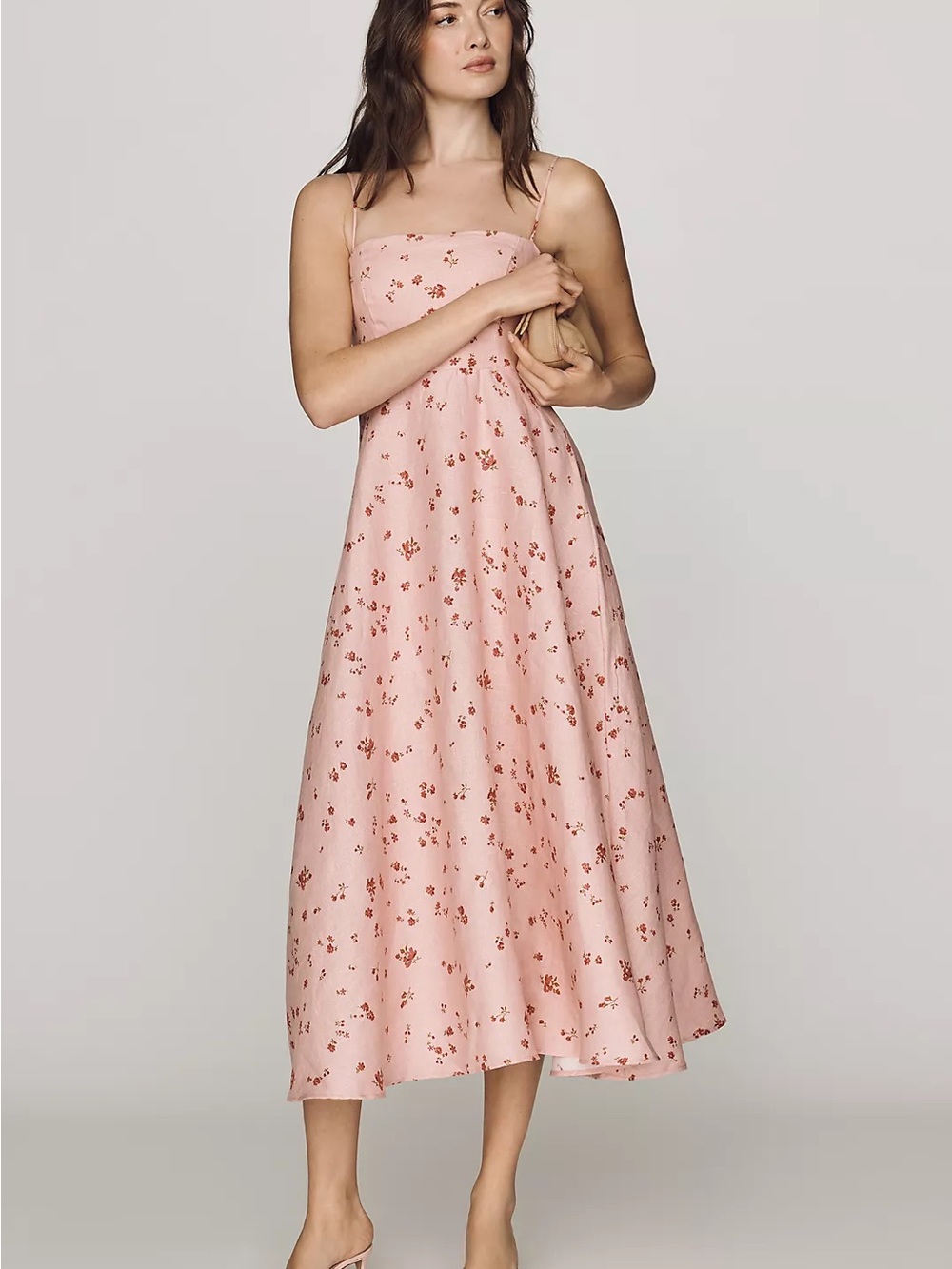 New Reformation Monette Strapless Midi Dress size 6